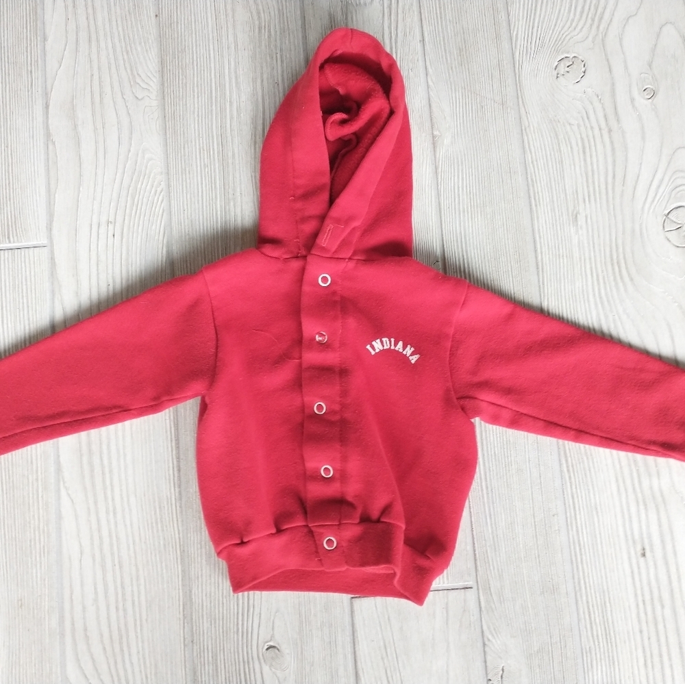 Indiana Hoosiers HOODIE Jacket‎ Sweatshirt Size 2